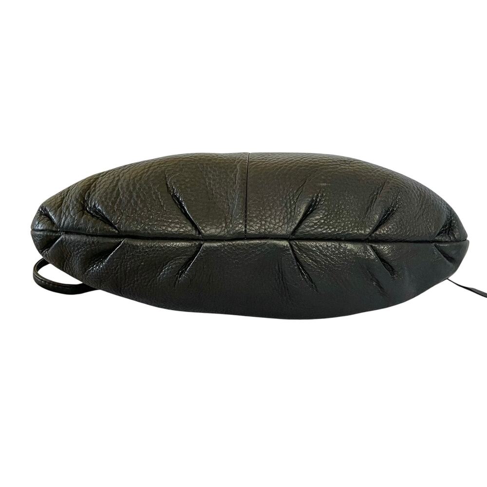 HOBO Birch Black Velvet Hide Leather Convertible Crossbody Wristlet Shoulder Bag - Picture 6 of 8